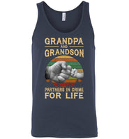 Grandpa and grandson partners in crime for life father's day gift vintage Tee shirt