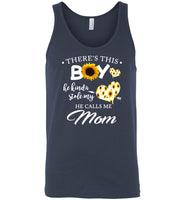 This boy kinda stolen my heart he calls me mom mother sunflower T shirt