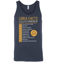 Libra facts serving per container 1 awesome zodiac sign Tee shirt