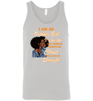 Black GirI I Am An October Girl I Can Do All Things Through Christ Who Gives Me Strength T shirt