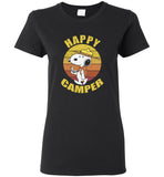 Happy camper vintage retro snoopy love camping tee shirt hoodie