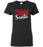 Team Santa Plaid Christmas Xmas T Shirt