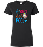 Unicorn bye school hello pool funny tee shirt hoodie