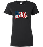 Betsy Waving Ross Tee Shirt Flag Hoodie