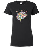 A Quilter's Brain Tee Shirt