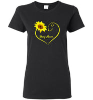 Dog mom sunflower mother's day gift tee shirt hoodie