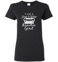 I am a jeep and wine kinda girl tee shirt hoodie