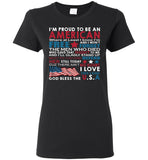 I'm Proud To Be An American Free Love This Land God Bless The USA T Shirt