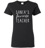 Santa's Favorite Teacher Tee Shirt Hoodie