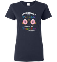 Donuts apparently we're trouble when we are together who knew tee shirt