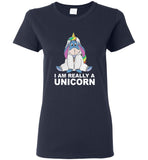 I am really a unicorn tee shirt hoodie