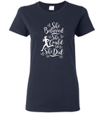 She Believed She Could So She Did Runner Tee Shirt Hoodie