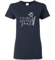 It is well with my soul flower tee shirt hoodie