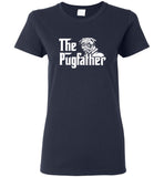 The pugfather pug dog father's day gift tee shirt