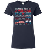 I'm Proud To Be An American Free Love This Land God Bless The USA T Shirt