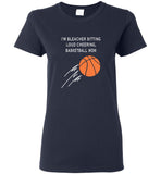 I'm bleacher sitting loud cheering basketball mom mother's gift tee shirts
