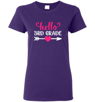 Hello 3rd grade back to school tee shirt hoodies