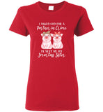 I Asked God For A Partner In Crime He Sent Me My Smartass Sister Bandana Funny Pig Tee Shirts