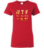 WTF Wine Tacos Flip Flops Beach Tee Shirt Hoodie