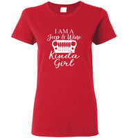 I am a jeep and wine kinda girl tee shirt hoodie