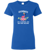 Gigimingo like a normal gigi but more awesome flamingo mother's day gift tee shirt