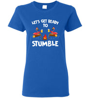 Let's get ready to stumble flamingo drink beer camping tee shirts