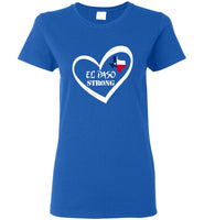 El Paso Strong Heart Texas Flag Tee Shirt