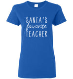 Santa's Favorite Teacher Tee Shirt Hoodie