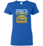 Jeep this is how I roll beer lover tee shirt