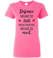 Distance Relationship Christmas Gifts for Long Distance Couples, Friends, and Family T Shirt