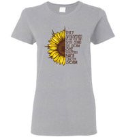 They Whispered To Her You Can't With Stand The Storm She Back I am Storm Sunflower T Shirt