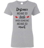 Distance Relationship Christmas Gifts for Long Distance Couples, Friends, and Family T Shirt