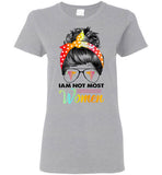 Nurse I'm Not The Most Women Hair Bun T Shirt