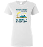 The only thing I love more than camping is being a grandpa tee shirt