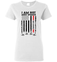 I Am Not Most Women Trucker's Girl American Flag Tee Shirt Hoodie