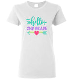 Hello second 2nd grade first day back to school tee shirt hoodie