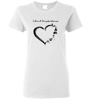 I am a simple woman I love camping tee shirt hoodie