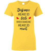 Distance Relationship Christmas Gifts for Long Distance Couples, Friends, and Family T Shirt