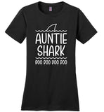 Auntie shark doo doo doo T-shirt, gift for aunt tee