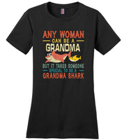 Any woman can be a grandma but it takes someone special to be a grandma shark T-shirt, gift tee for grandma