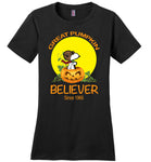 Great pumpkin believer snoopy halloween t shirt