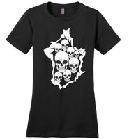 Skull halloween t shirt gift