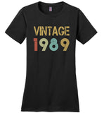 Vintage 1989 T-shirt, 30 birthday gift tee