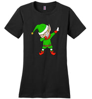 Dabbing elf funny christmas shirt tee for men women