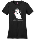 Nurse ghost i will tab you halloween t shirt gift