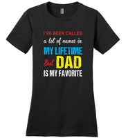 A lot of names in mylife but dad is my favorite T-shirt, father's day gift tee