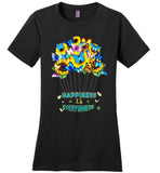 Happiness Is Everywhere Sunflower Butterfly T Shirt