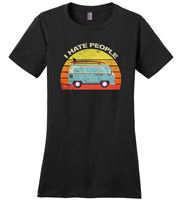 Car camping I hate people, funny camping tee shirts