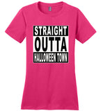 Straight outta halloween town t shirt gift