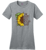 I'm blunt because god rolled me that way sunflower tee shirt